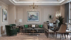 Thiết kế nội thất chung cư phong cách tân cổ điển đối với  chung cư diện tích nhỏ