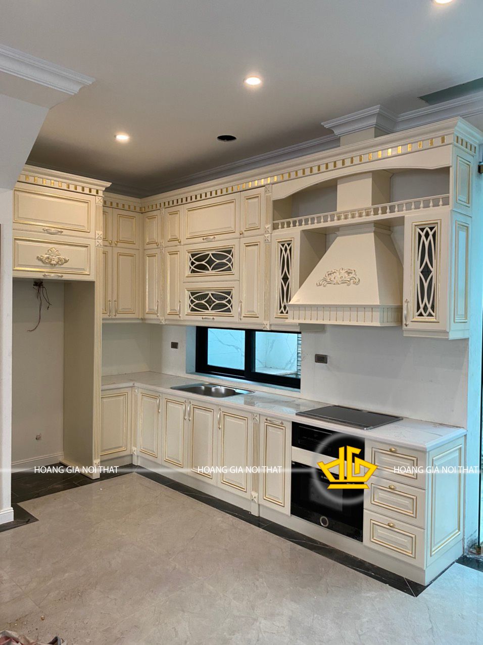 Tủ bếp tân cổ điển