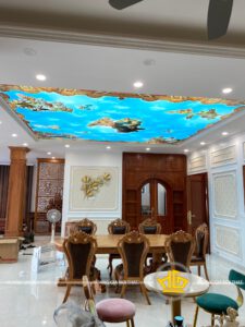 Tủ bếp tân cổ điển chị Thuỷ TP Hoà Bình