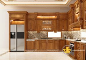 Báo giá tủ bếp gỗ tự nhiên đẹp | Mẫu mã mới nhất năm 2025