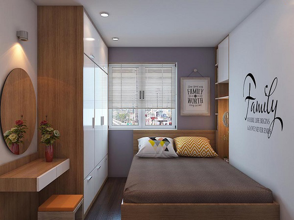 Mẫu thiết kế phòng ngủ nhỏ 10m2 đẹp, hiện đại và tiện nghi
