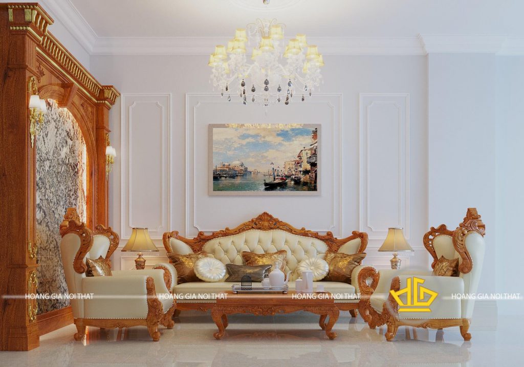 Mẫu Phòng khách tân cổ điển