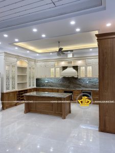 Thiết kế tủ bếp có quầy bar