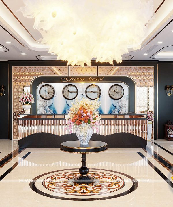 Nội thất phòng khách tại khách sạn Móng Cái