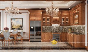 Bảng giá tủ bếp gỗ gõ đỏ