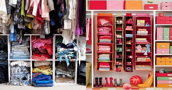 Cách sắp xếp tủ quần áo theo màu sắc