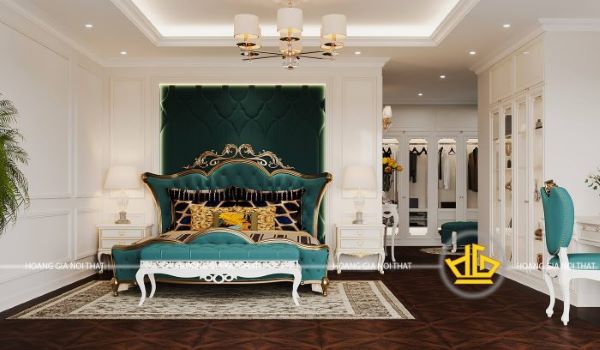Phòng ngủ theo phong cách retro sang trọng