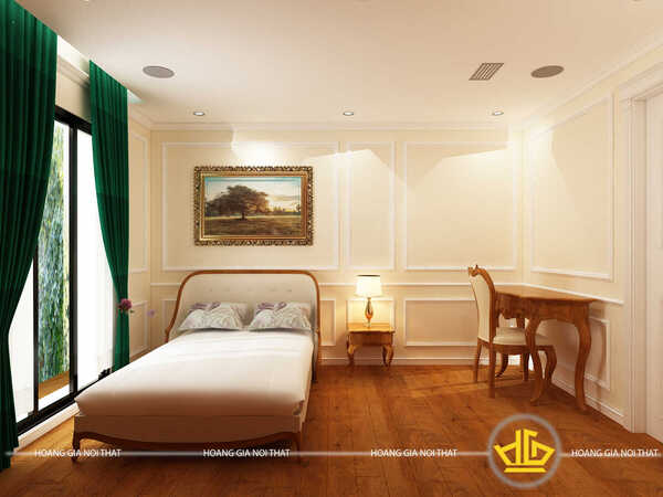 Mẫu phòng ngủ tối giản phong cách tân cổ điển