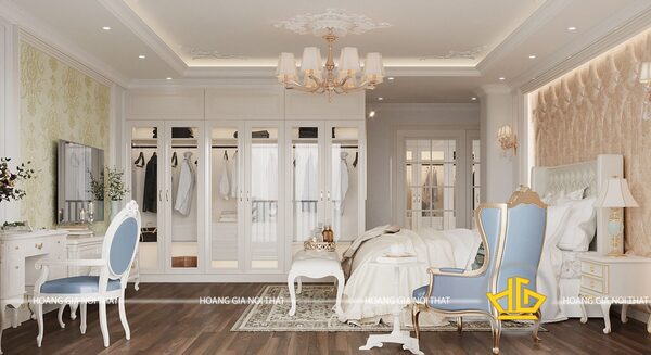 Phòng ngủ mang phong cách cổ điển và sang trọng