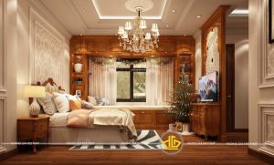 Nội thất phòng ngủ gỗ tự nhiên đẹp