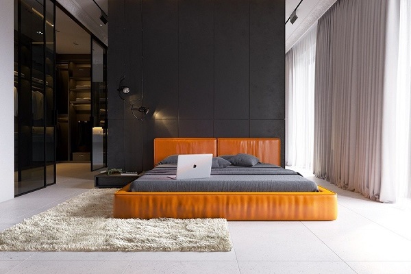 Mẫu phòng ngủ đơn giản không giường hiện đại 