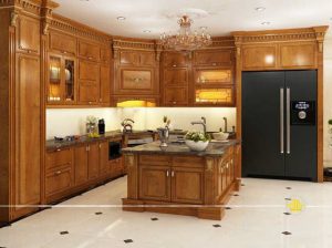 Tủ bếp nhà anh Hoạt ở Võ Chí Công Hà Nội