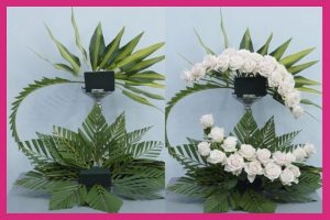 Cách cắm hoa hồng bằng mút xốp