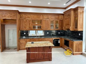 Top Mẫu Tủ Bếp Tân Cổ Điển Đẹp Mang Phong Cách Châu Âu