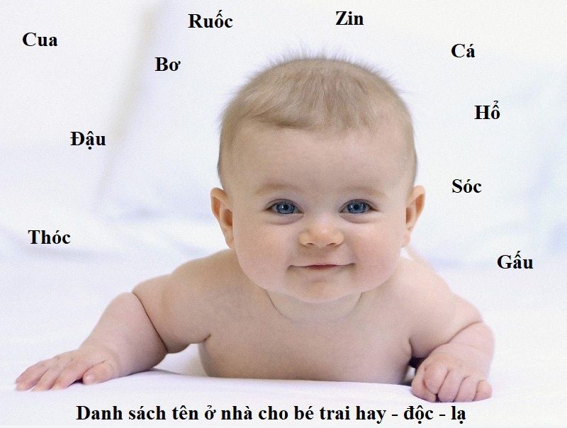 Đặt tên con trai ở nhà