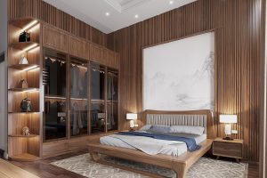 Nội thất phòng ngủ gỗ tự nhiên đẹp