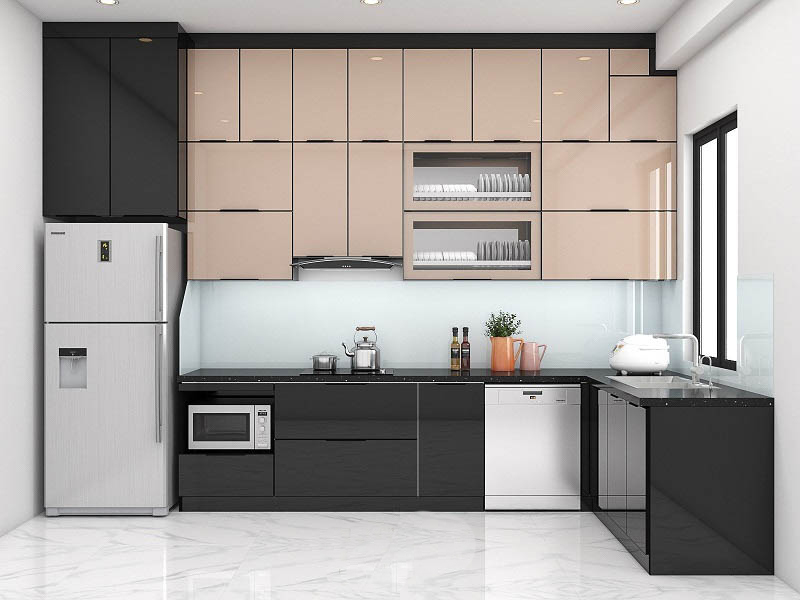 Tủ bếp An Cường acrylic