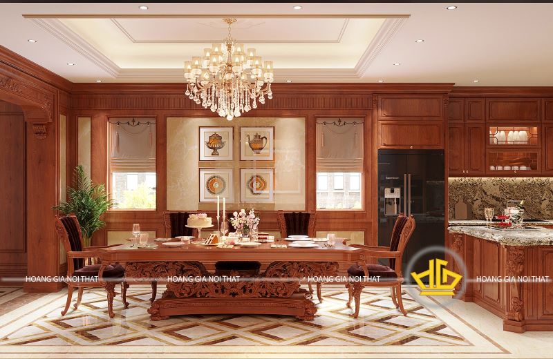 Ưu điểm nổi bật của tủ bếp gỗ gõ đỏ