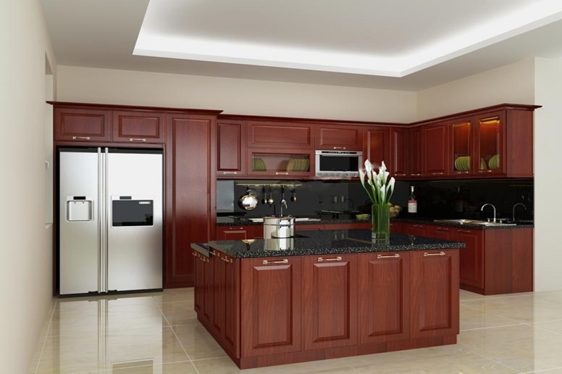 tủ bếp nên dùng loại gỗ gì