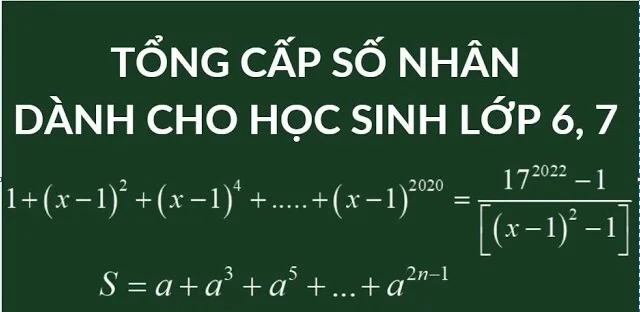 Công thức cấp số nhân