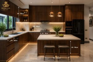 Cách bố trí kích thước tủ bếp khoa học