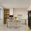 Tủ Bếp Inox Cánh Kính (Mẫu 4)