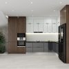 Tủ Bếp Inox Cánh Kính (Mẫu 5)