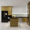 Tủ Bếp Inox Cánh Kính (Mẫu 5)